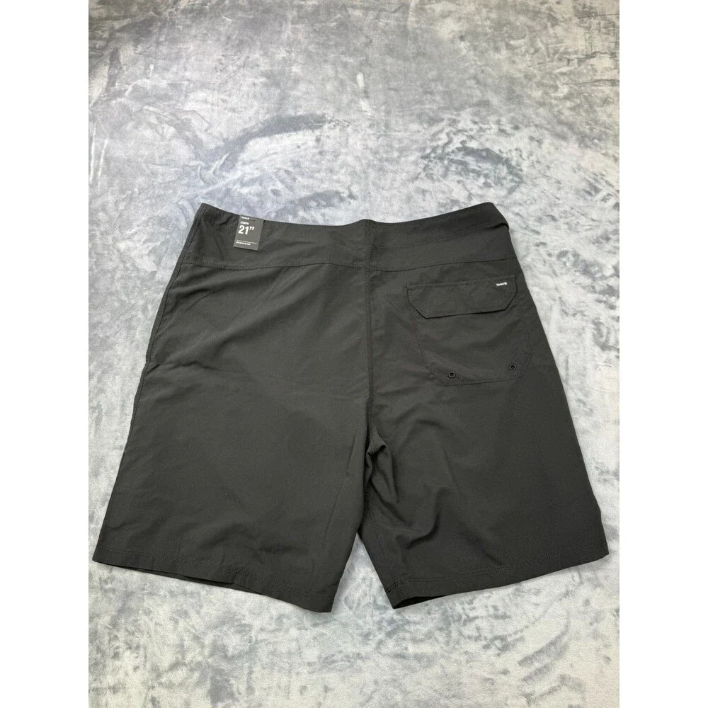 Hurley M HRLY OAO 2.0 BDST 21 “ Shorts Size 38 Black Surfing Swimming BNWT
